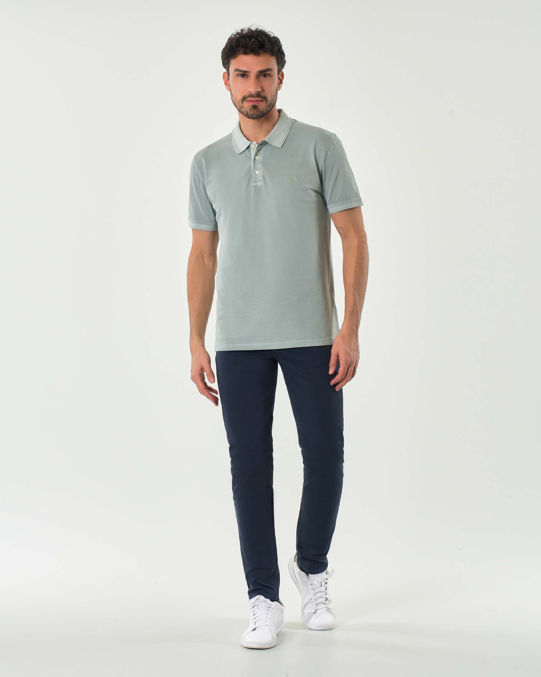 Pantalone cinque tasche 517 blu in gabardina di cotone stretch