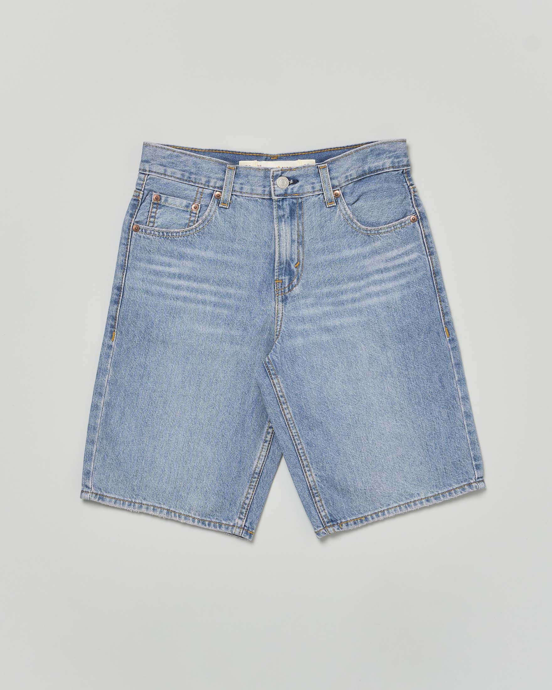 Bermuda Skate Levi's in denim lavaggio chiaro bleach washed