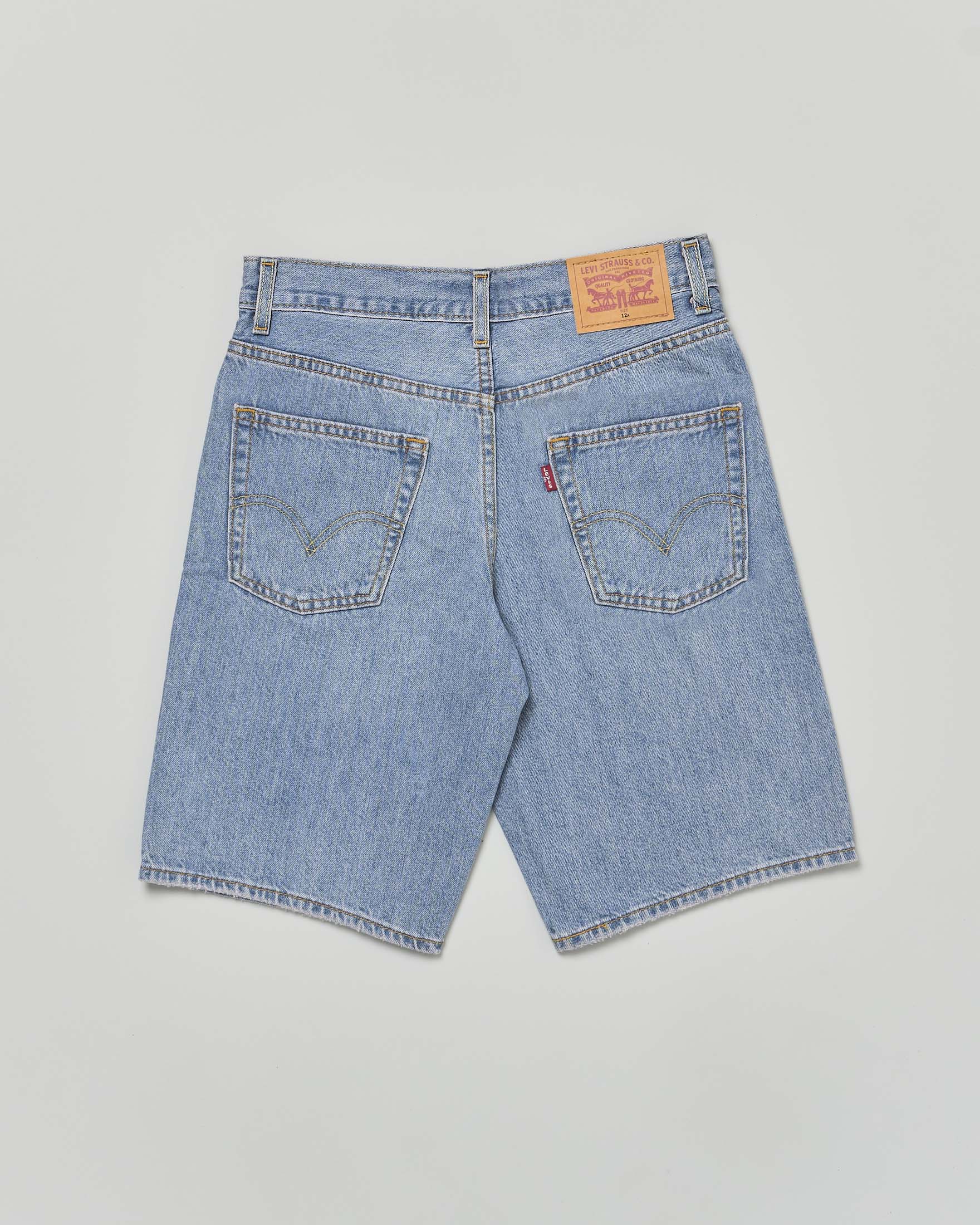 Bermuda Skate Levi's in denim lavaggio chiaro bleach washed