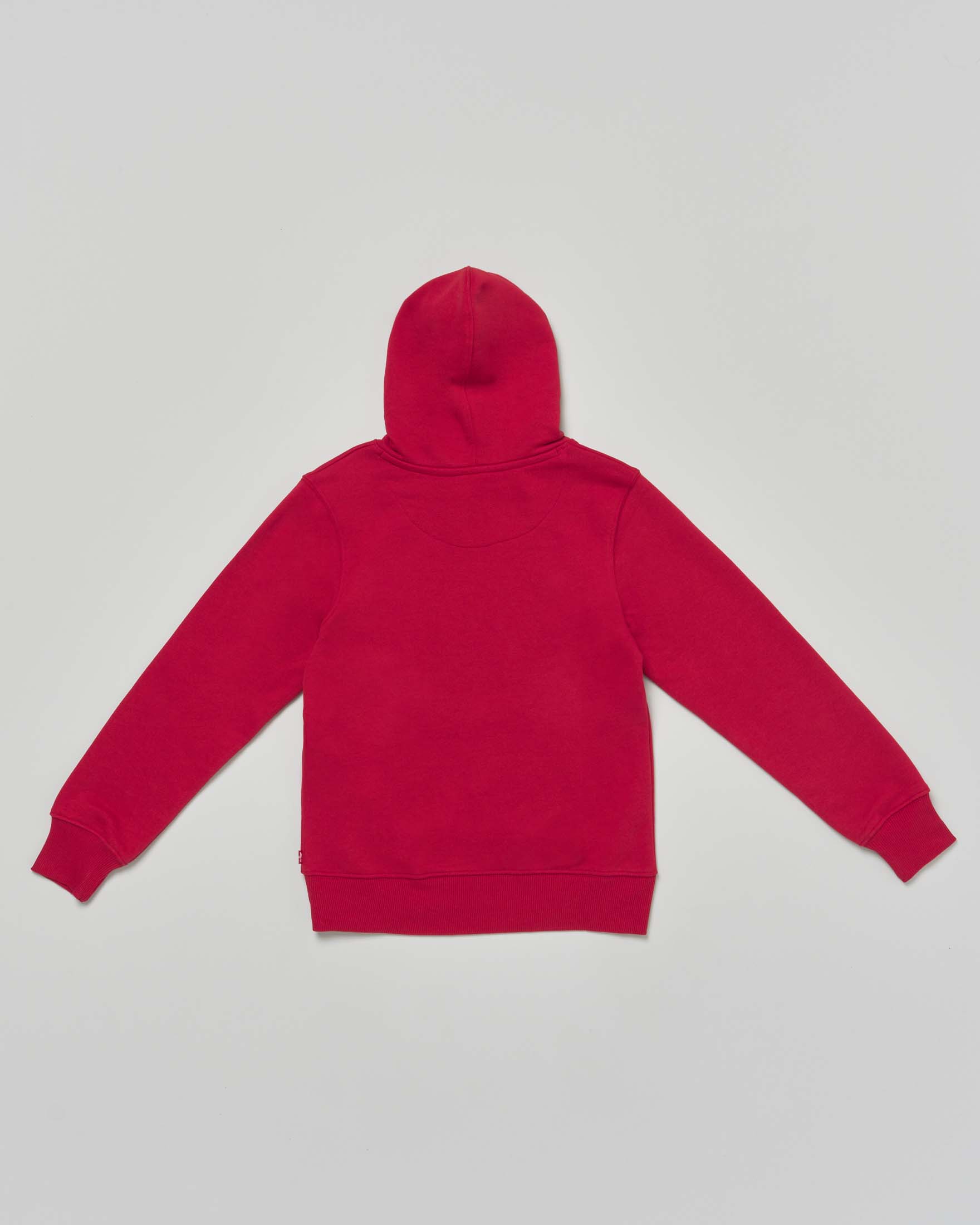 Felpa Levi's rossa con cappuccio e mini logo batwing
