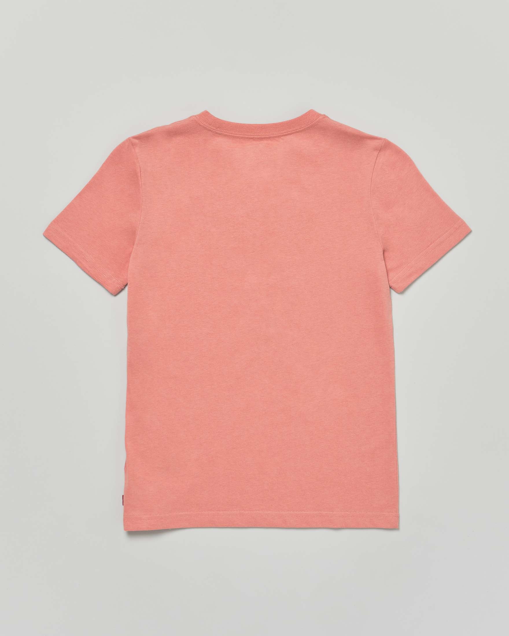 T-shirt Levi's corallo mezza manica con logo batwing panna