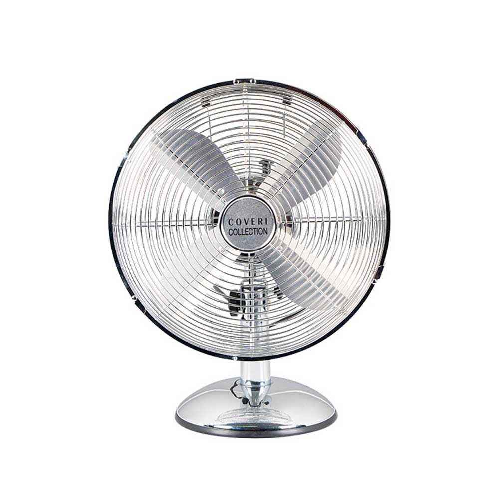 Coveri Collection Ventilatore Da Tavolo In Acciaio Con 4 Pale In Alluminio 35W Diametro 40 Cm