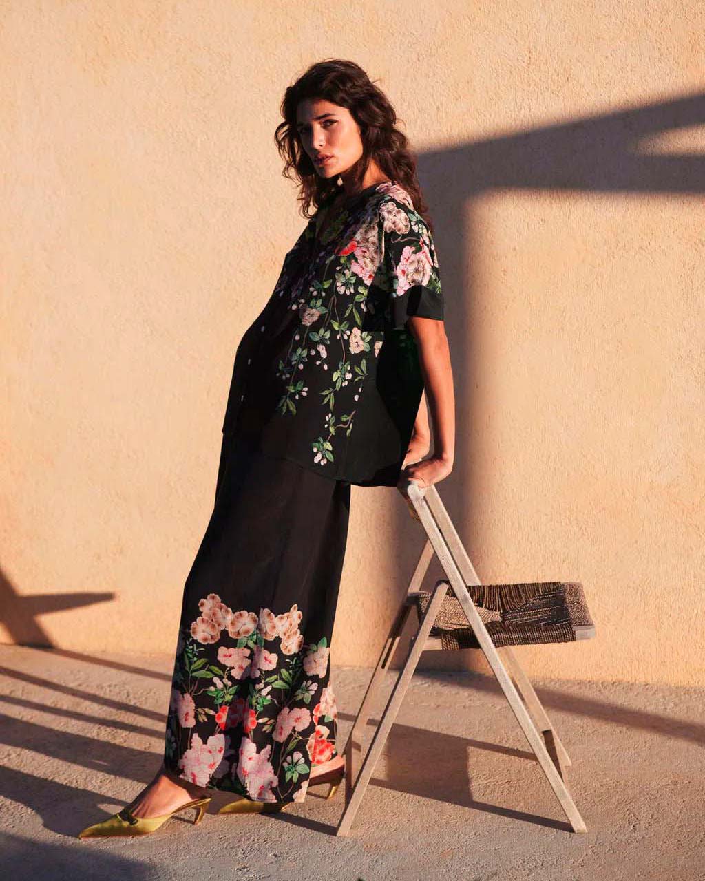 Fiori Bianchi Pantaloni Palazzo A Fiori Pantaloni Cropped Weekend