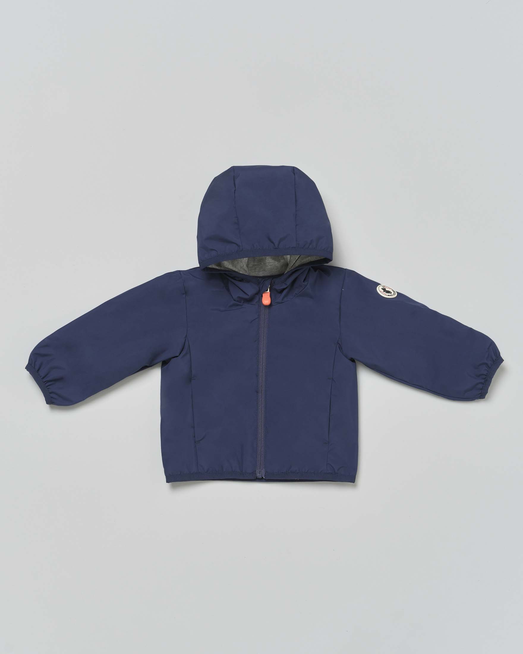 Giacca a vento Coco blu navy con cappuccio fisso