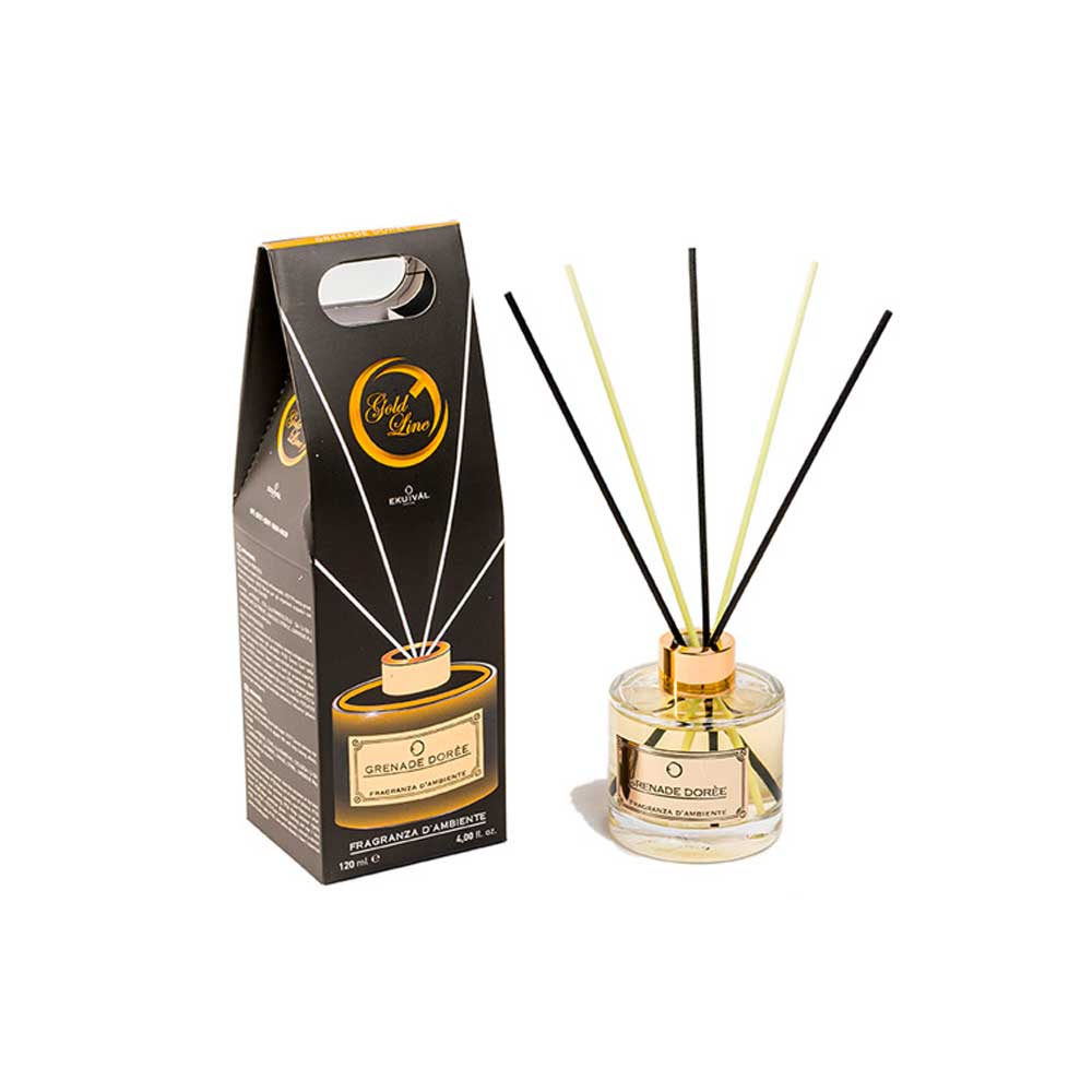 Ekuival Profumatore Per Ambiente In Vetro Fragranza Grenade Dorèe 120 Ml