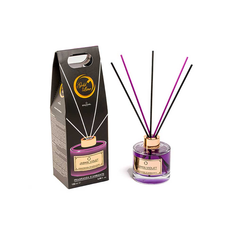 Ekuival Profumatore Per Ambiente In Vetro Fragranza Jasmin Violet 120 Ml