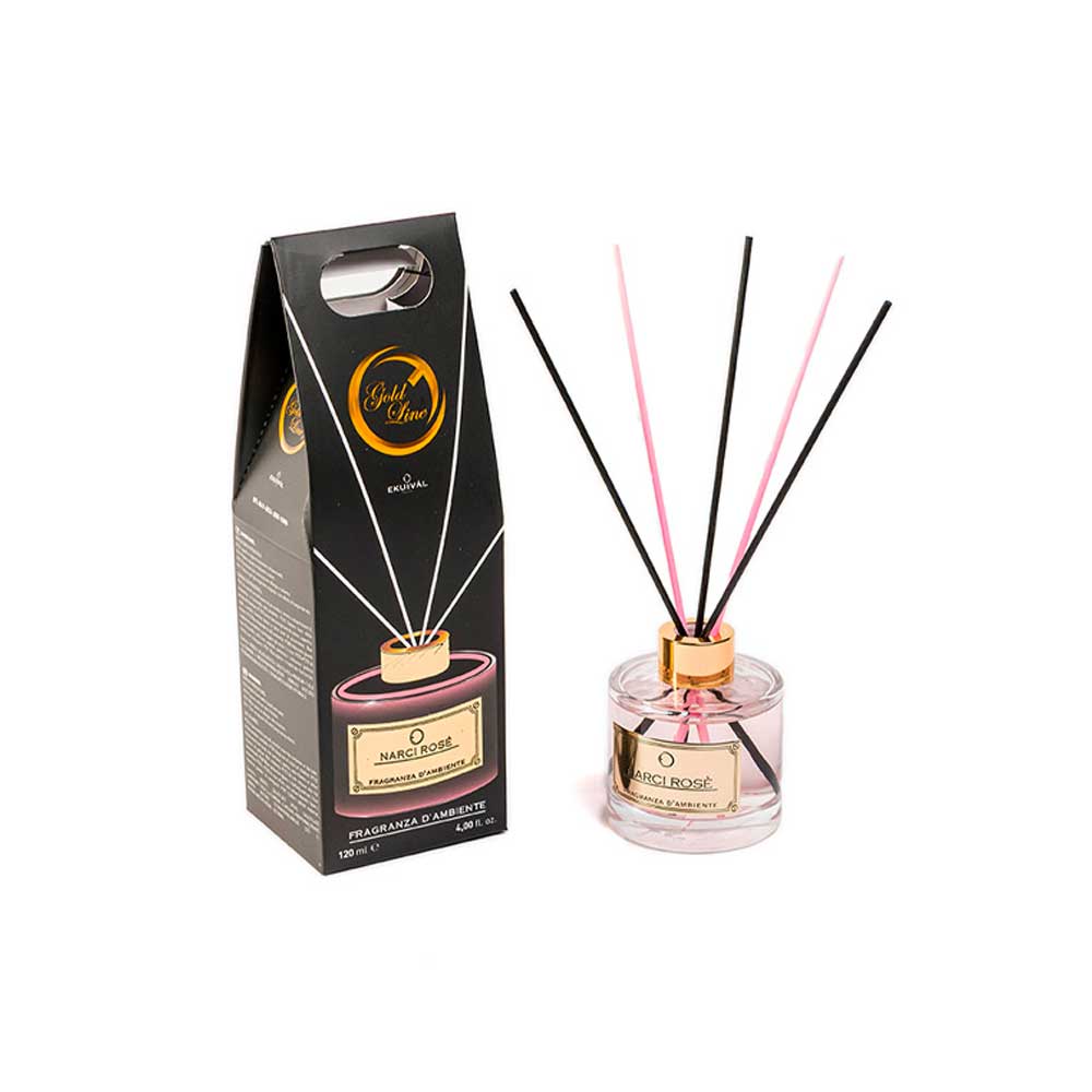 Ekuival Profumatore Per Ambiente In Vetro Fragranza Narci Rosé 120 Ml