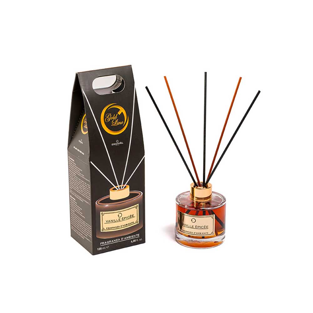 Ekuival Profumatore Per Ambiente In Vetro Fragranza Vanille Èpicée 120 Ml