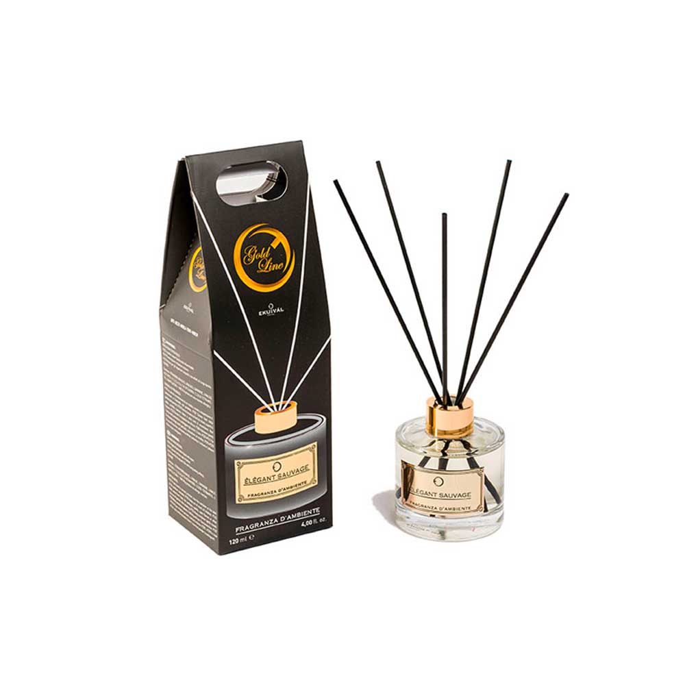 Ekuival Profumatore Per Ambiente In Vetro Fragranza Élégant Sauvage 120 Ml
