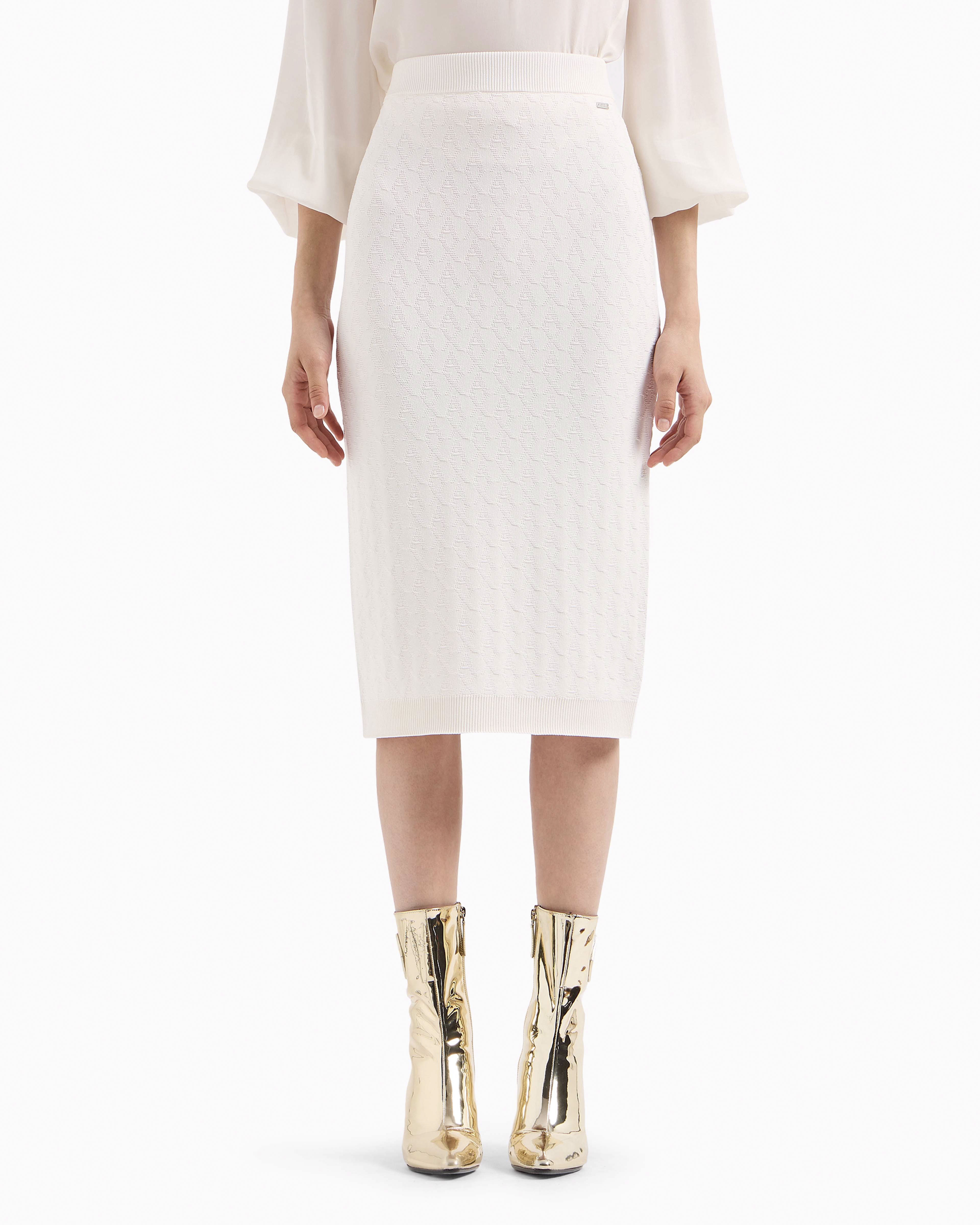 Gonna Longuette Gonna Bianca Stretta Gonna Midi Bianca Armani