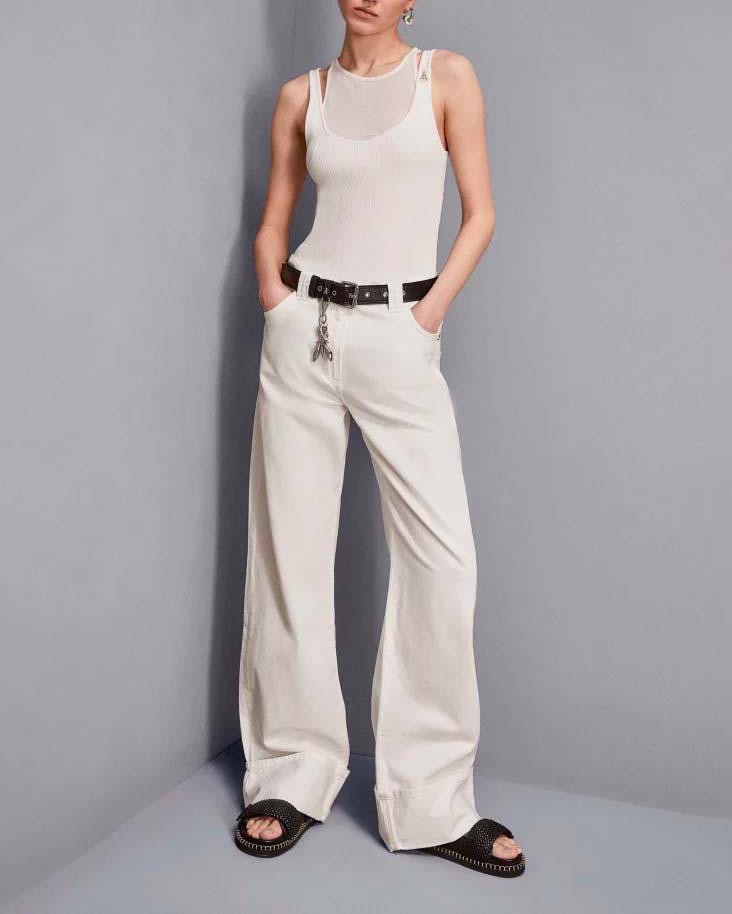 Pantaloni Slim Pantaloni Bianchi Patrizia Pepe Pantaloni Bianchi
