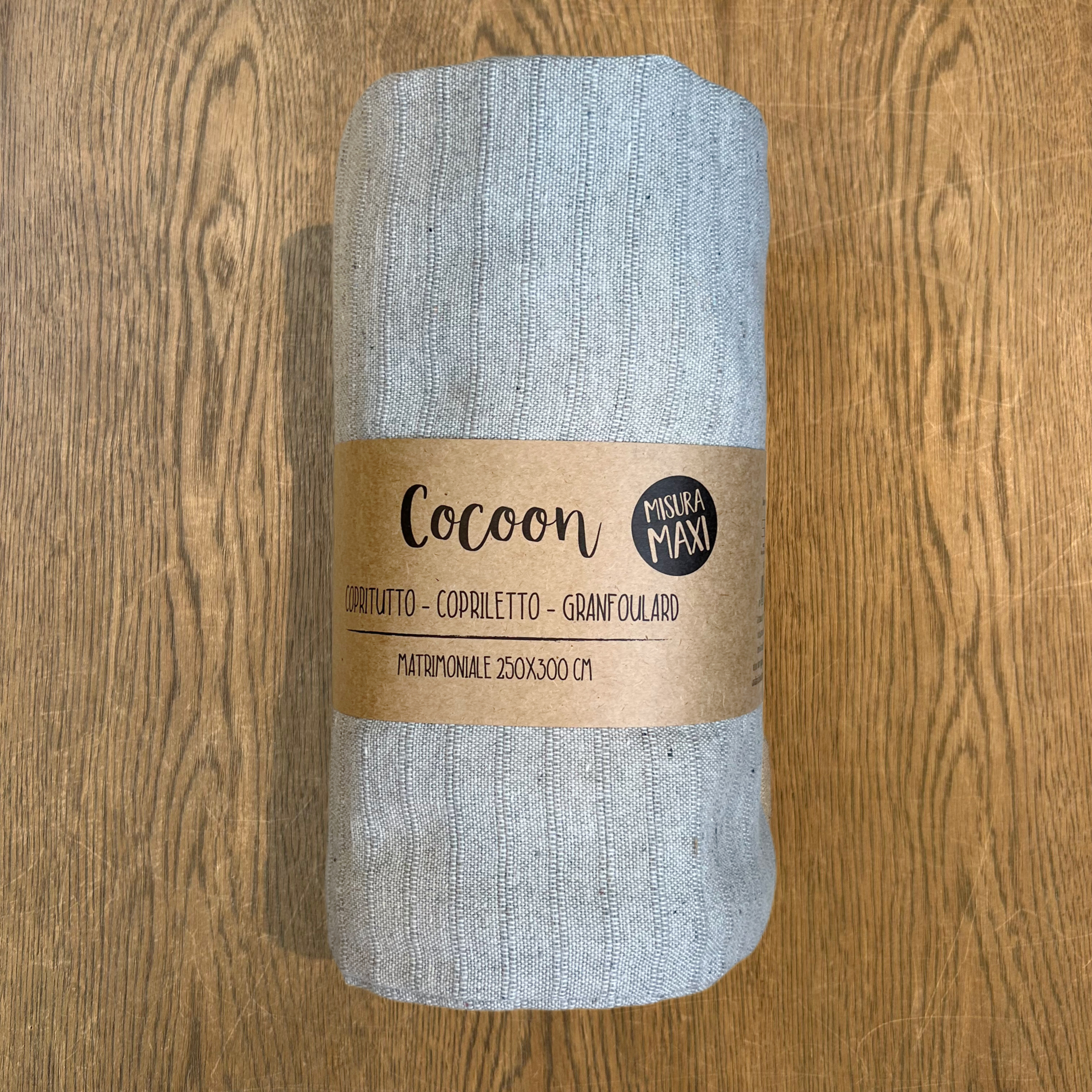 Copritutto Copriletto Cocoon 2P Grigio 250x300 Gts