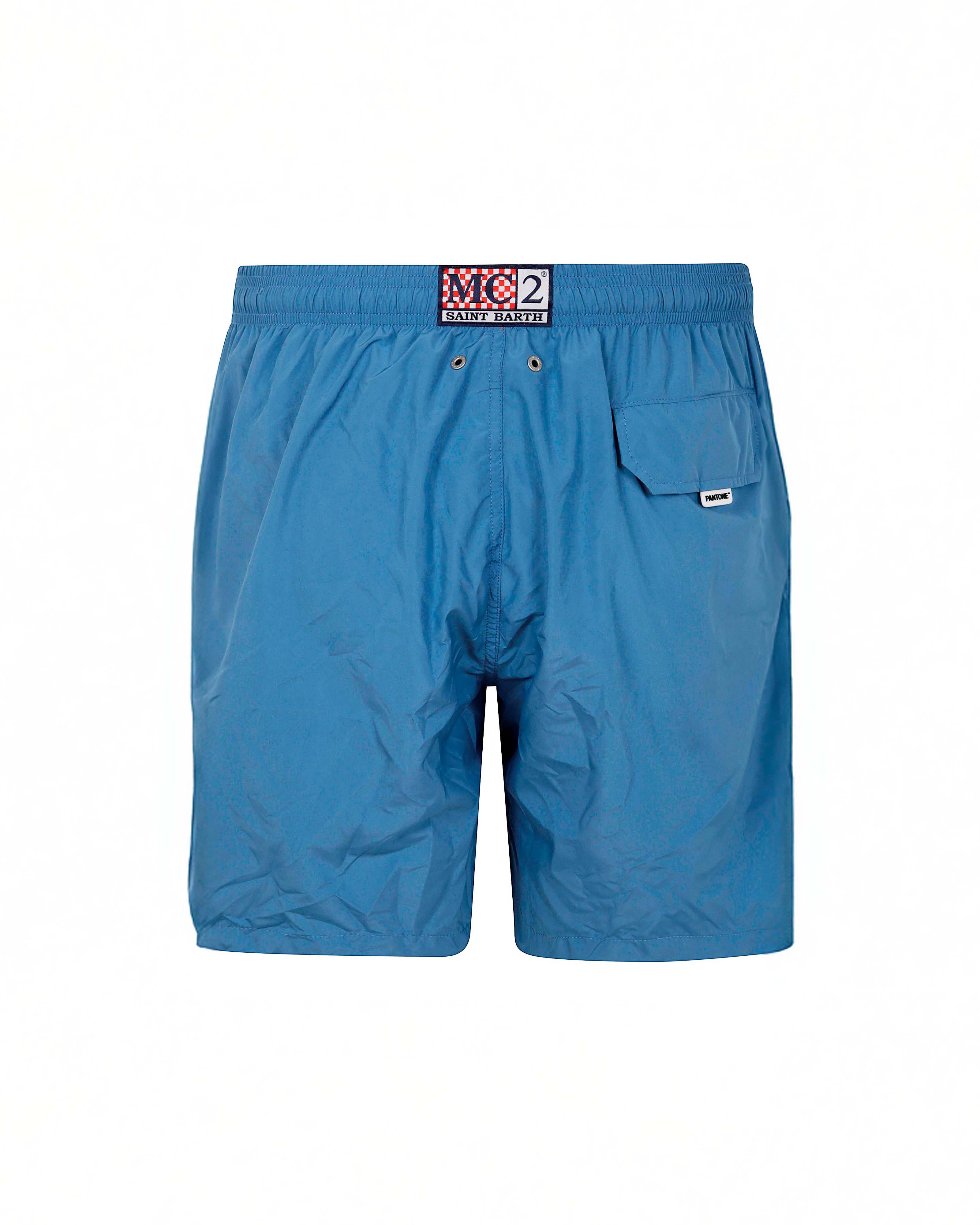 Boxer mare Pantone MC2 Saint Barth blu avio tinta unita image