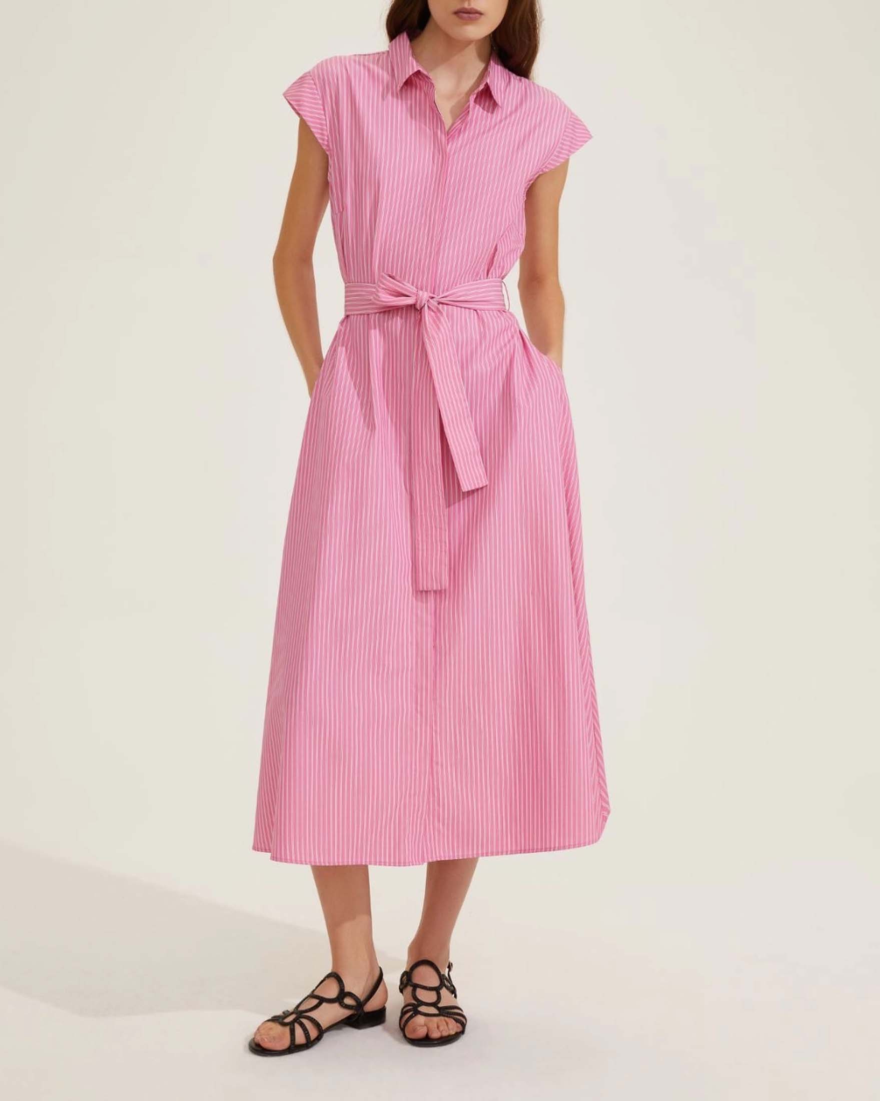 Abito Chemisier Emme Abiti Vestito Lungo Abito A Righe Marella