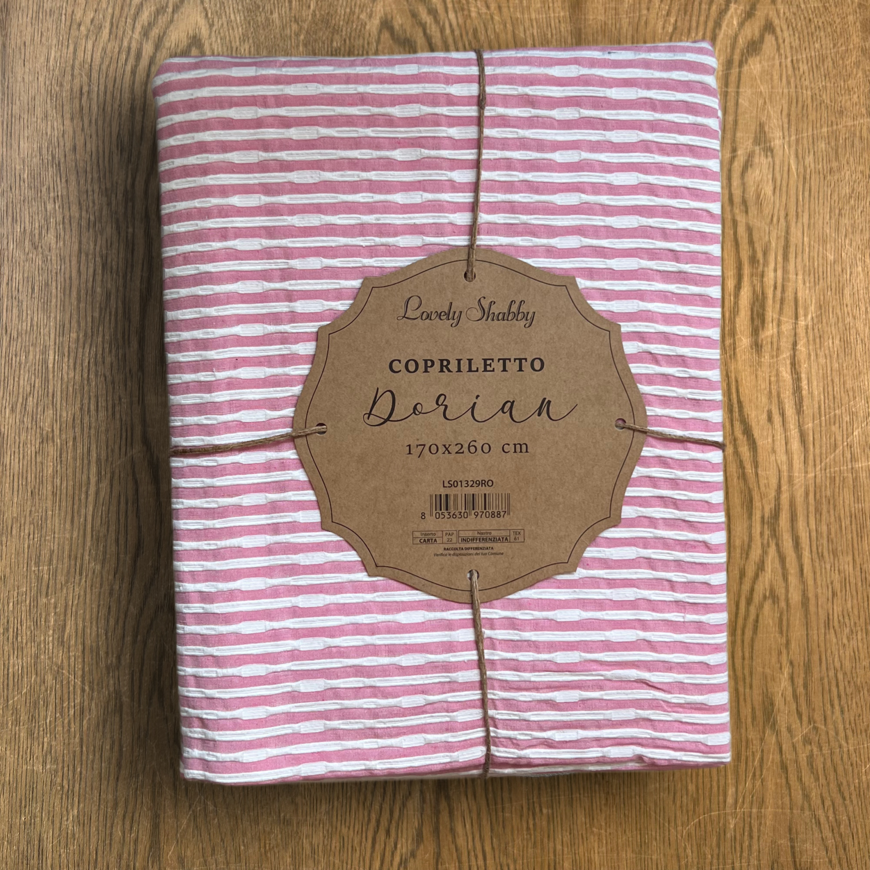Copriletto Dorian 1P Rosa 170x260 Gts