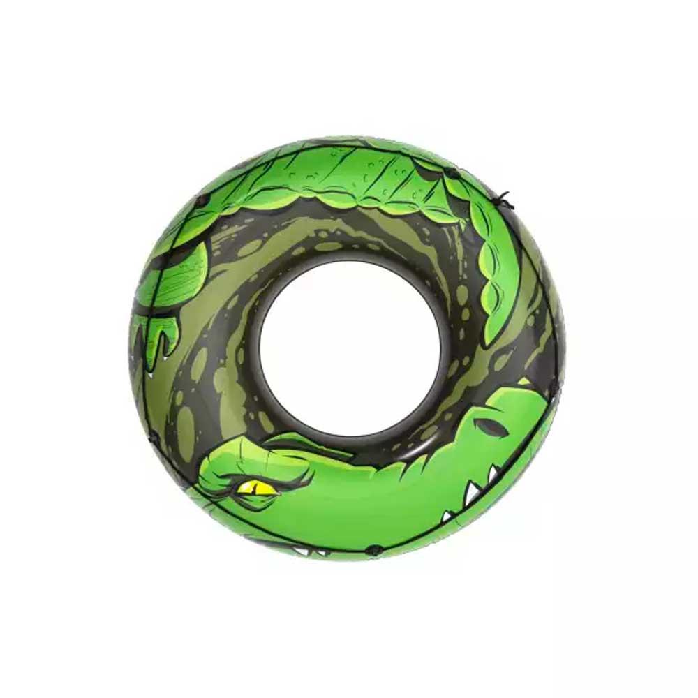Bestway Salvagente Gonfiabile River Gator Con Corda Diametro 119 Cm