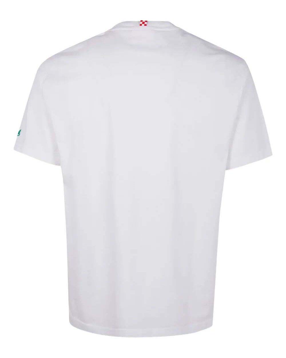 T-shirt MC2 Saint Barth bianca con ricamo Formentera Addicted sul petto image