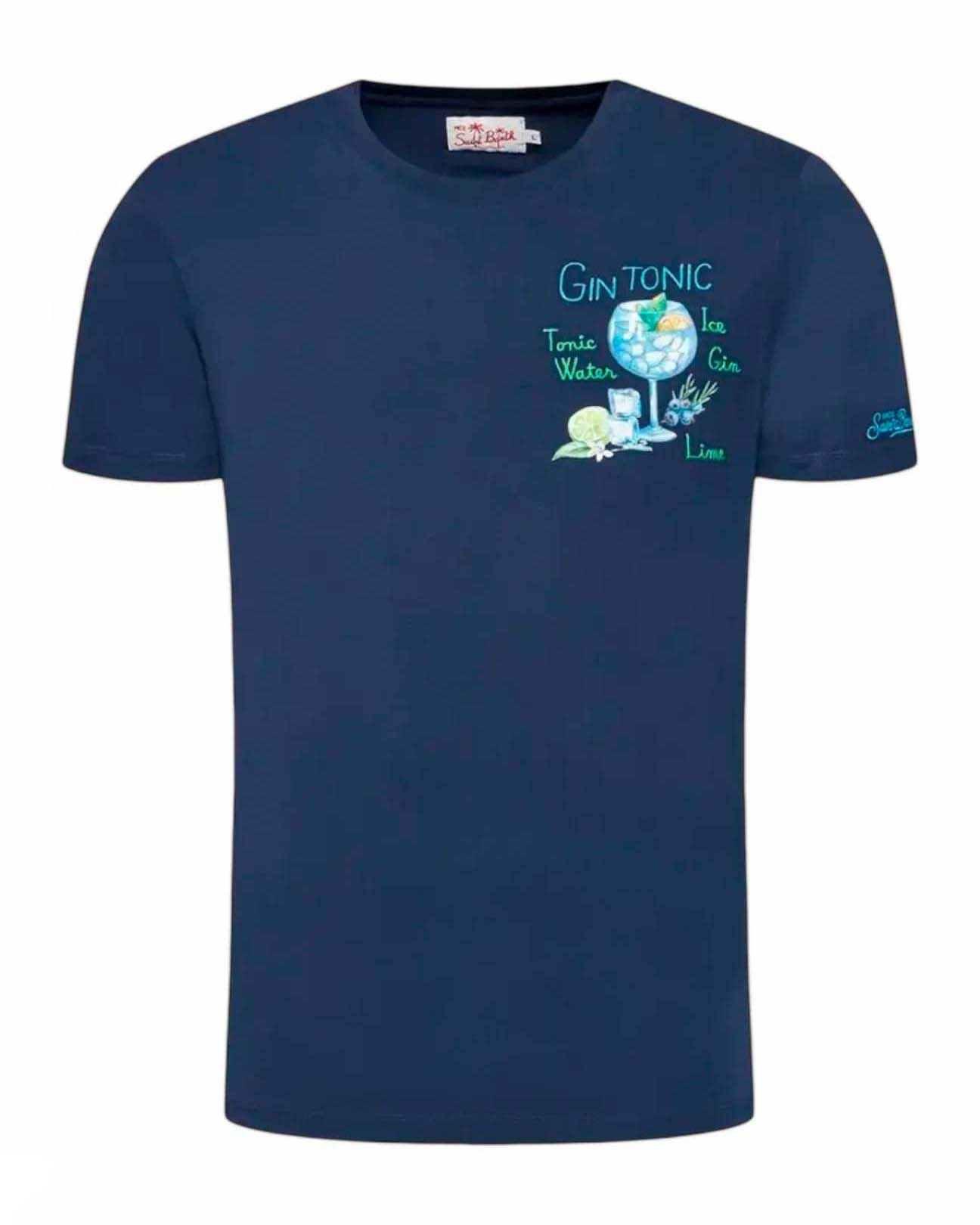 Gin Tonic Saint Barth Magliette Padel Saint Barth T Shirt Gin T