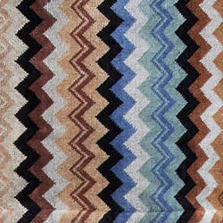 Accappatoio Adam in spugna di cotone a fantasia chevron multicolor