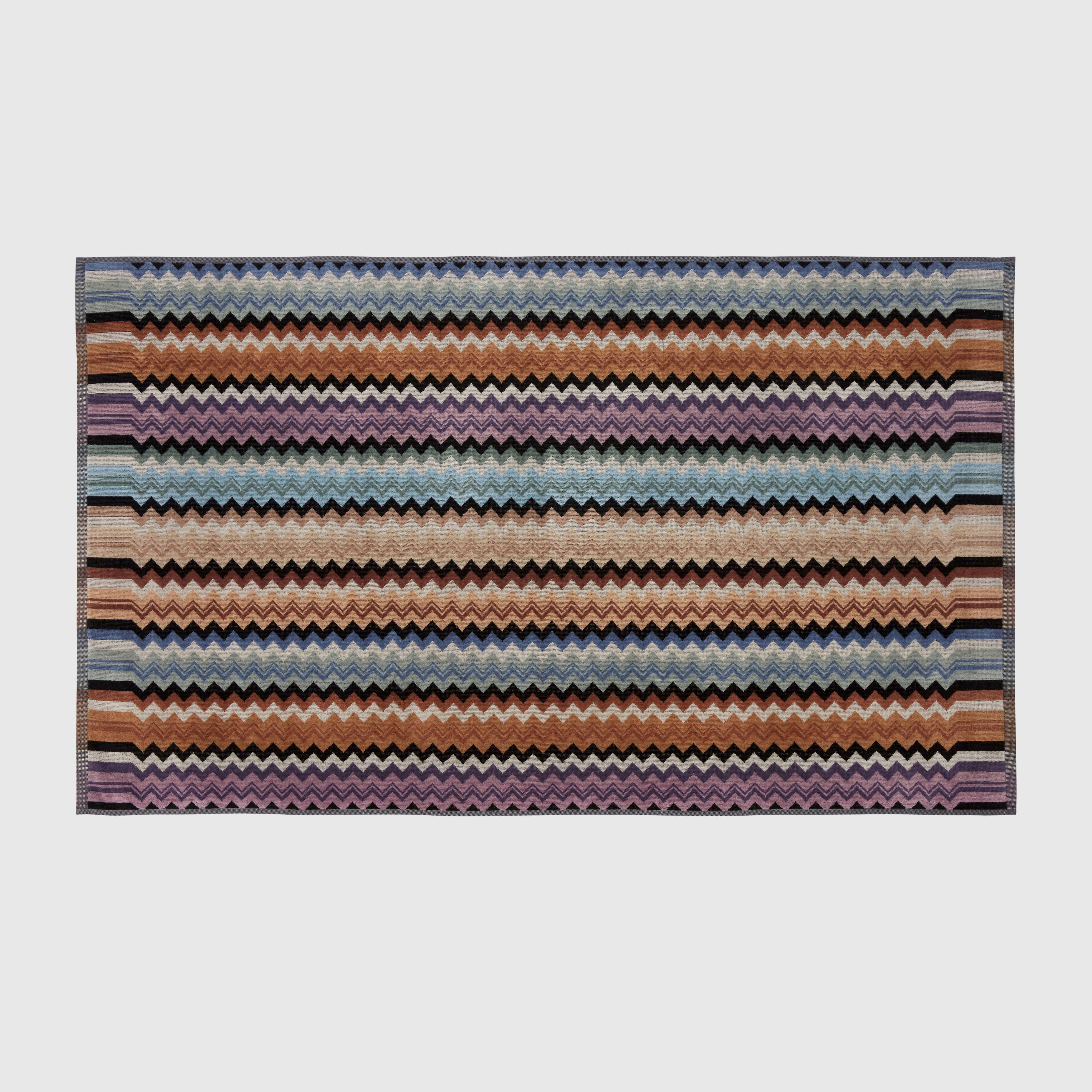 Asciugamano Adam in spugna di cotone a fantasia chevron multicolor image