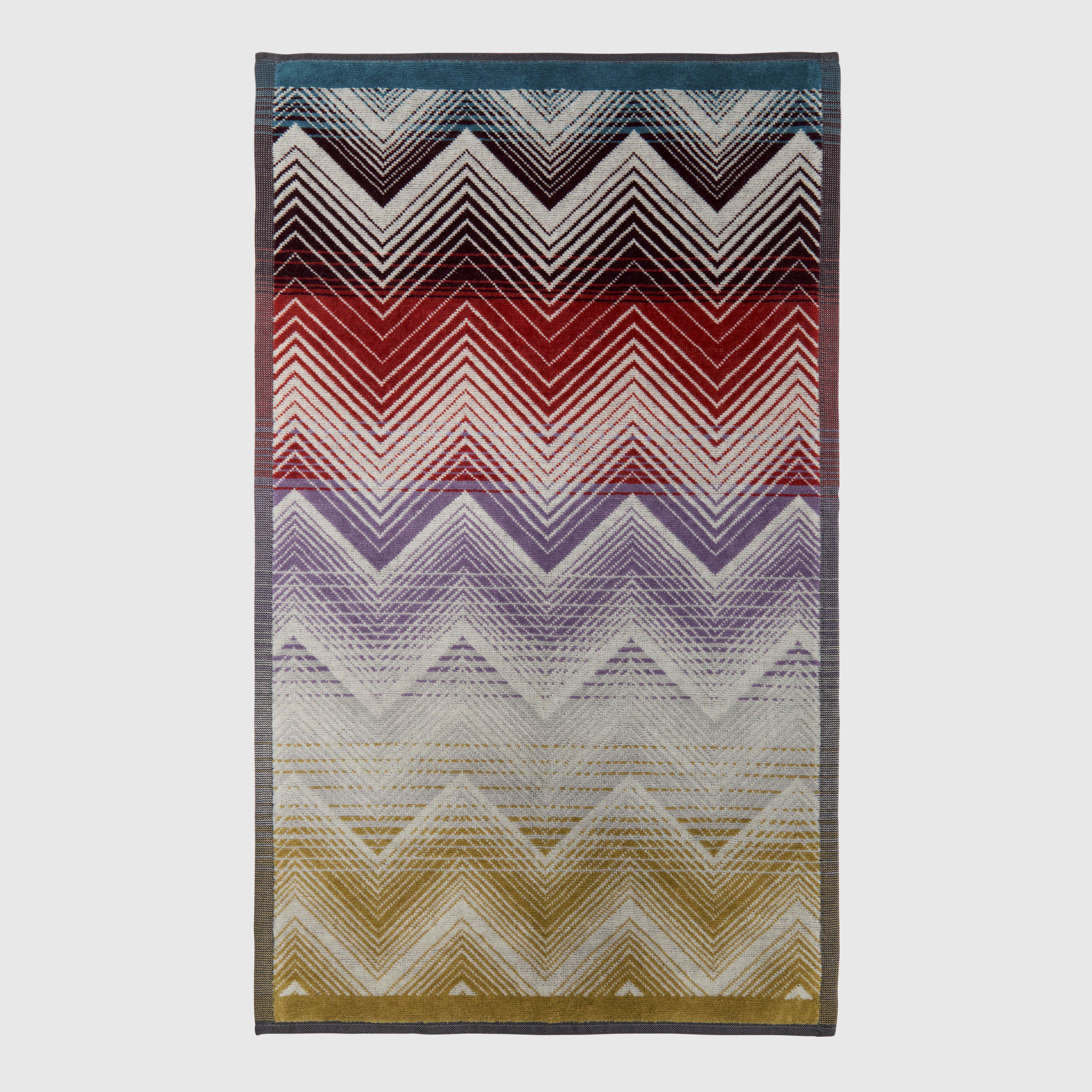 Asciugamano Marea in spugna di cotone a fantasia chevron multicolor image