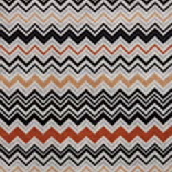 Asciugamano ospite Bernard in spugna di cotone a fantasia chevron bianco nero e coccio