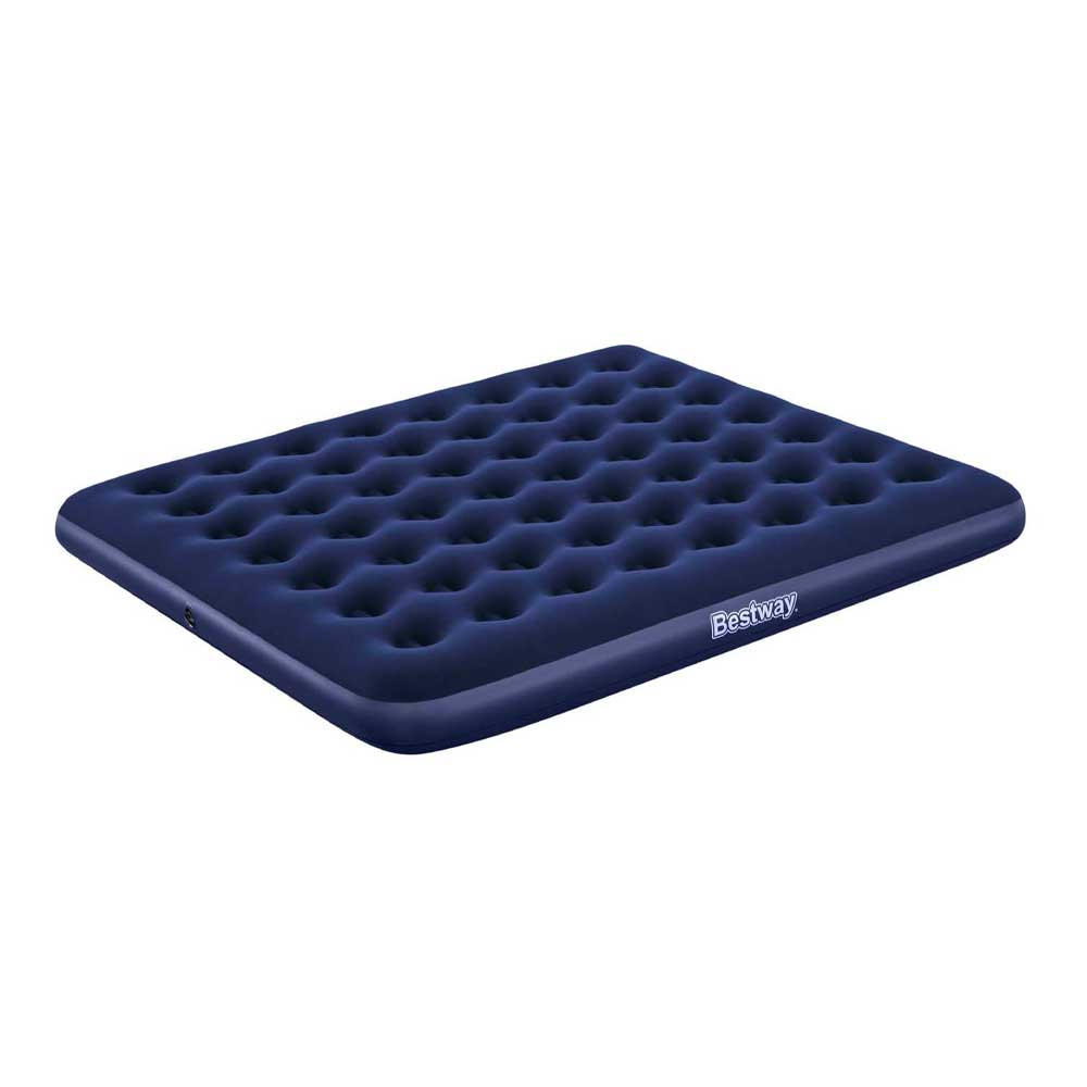 Bestway Materassino Matrimoniale Gonfiabile Floccato Colore Blu 203X183X22H Cm