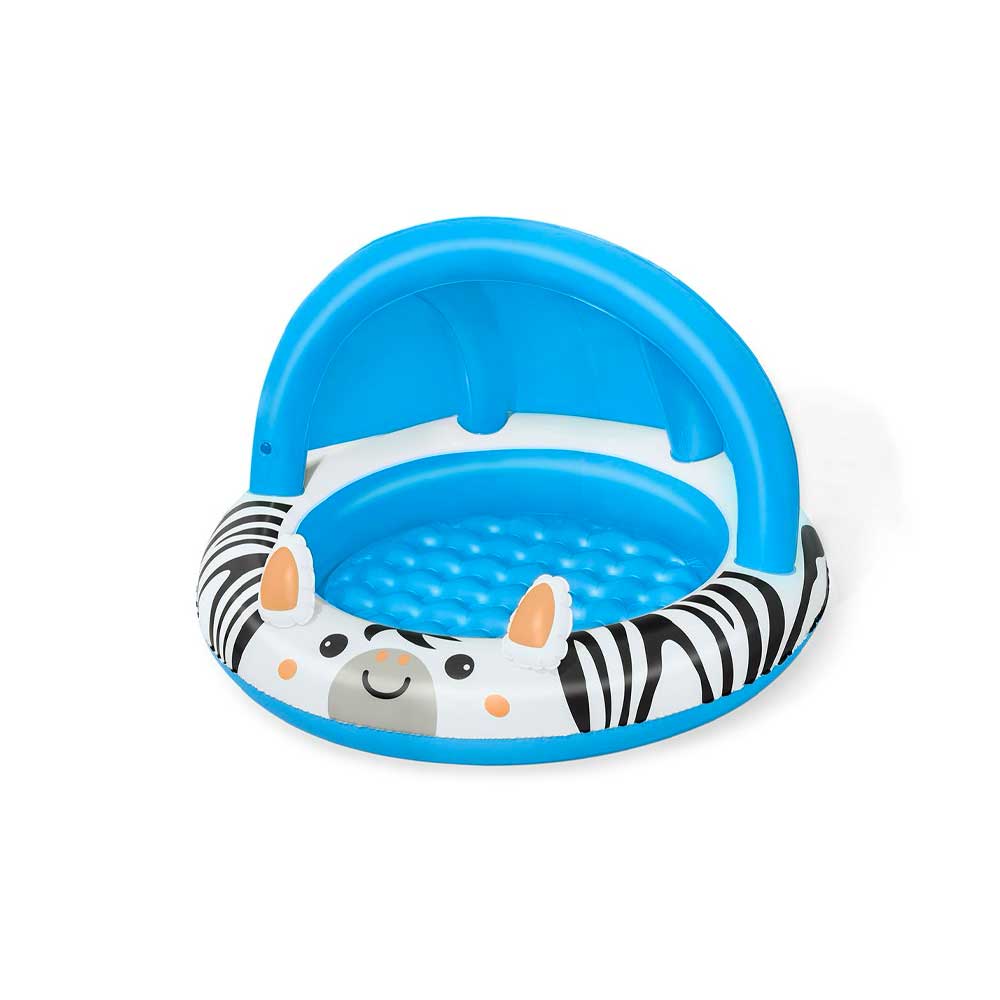 Bestway Piscina Safari Con Fondo E Copertura Gonfiabili Diametro 97X66H Cm