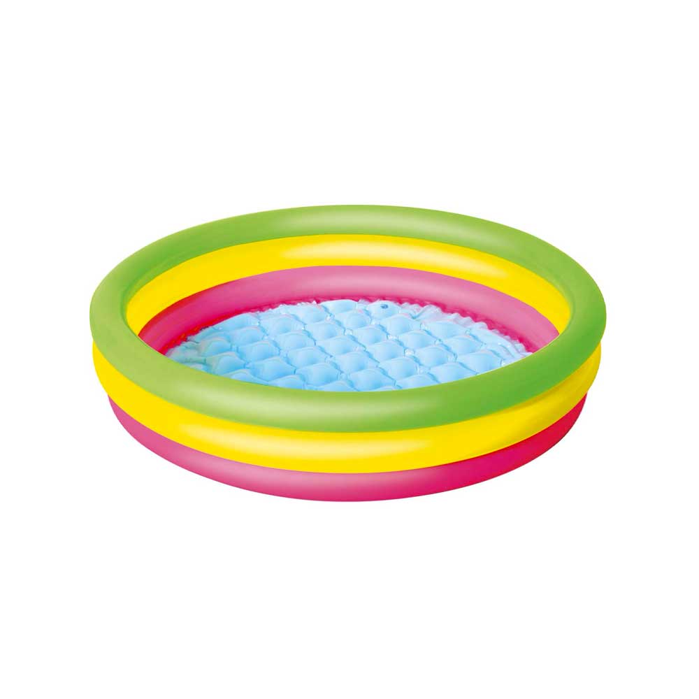 Bestway Piscina Gonfiabile Arcobaleno Con Fondo Gonfiabile Diametro 102X25H Cm