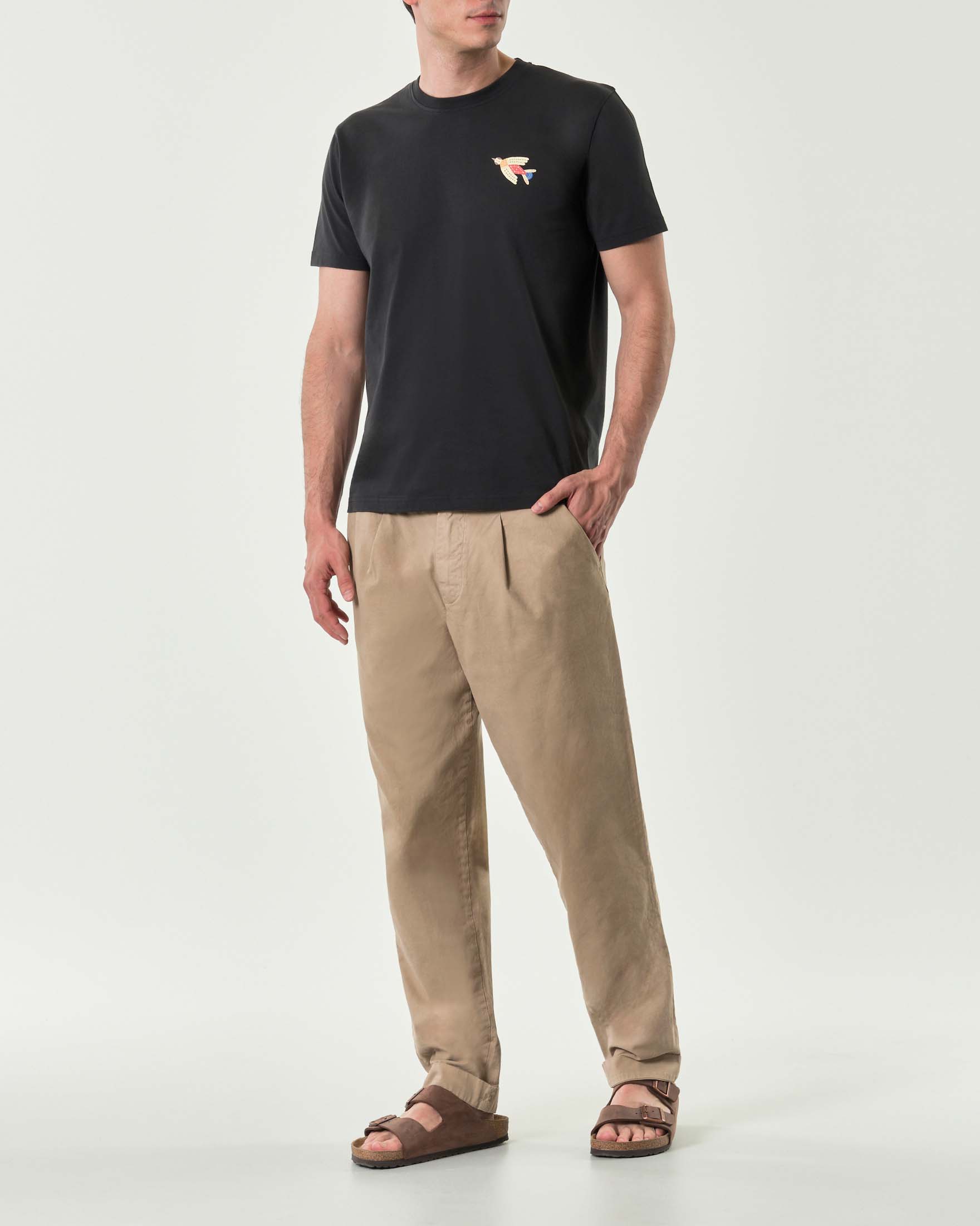 Mason's — Pantalone chino Mason's relaxed fit color sabbia con una pinces
