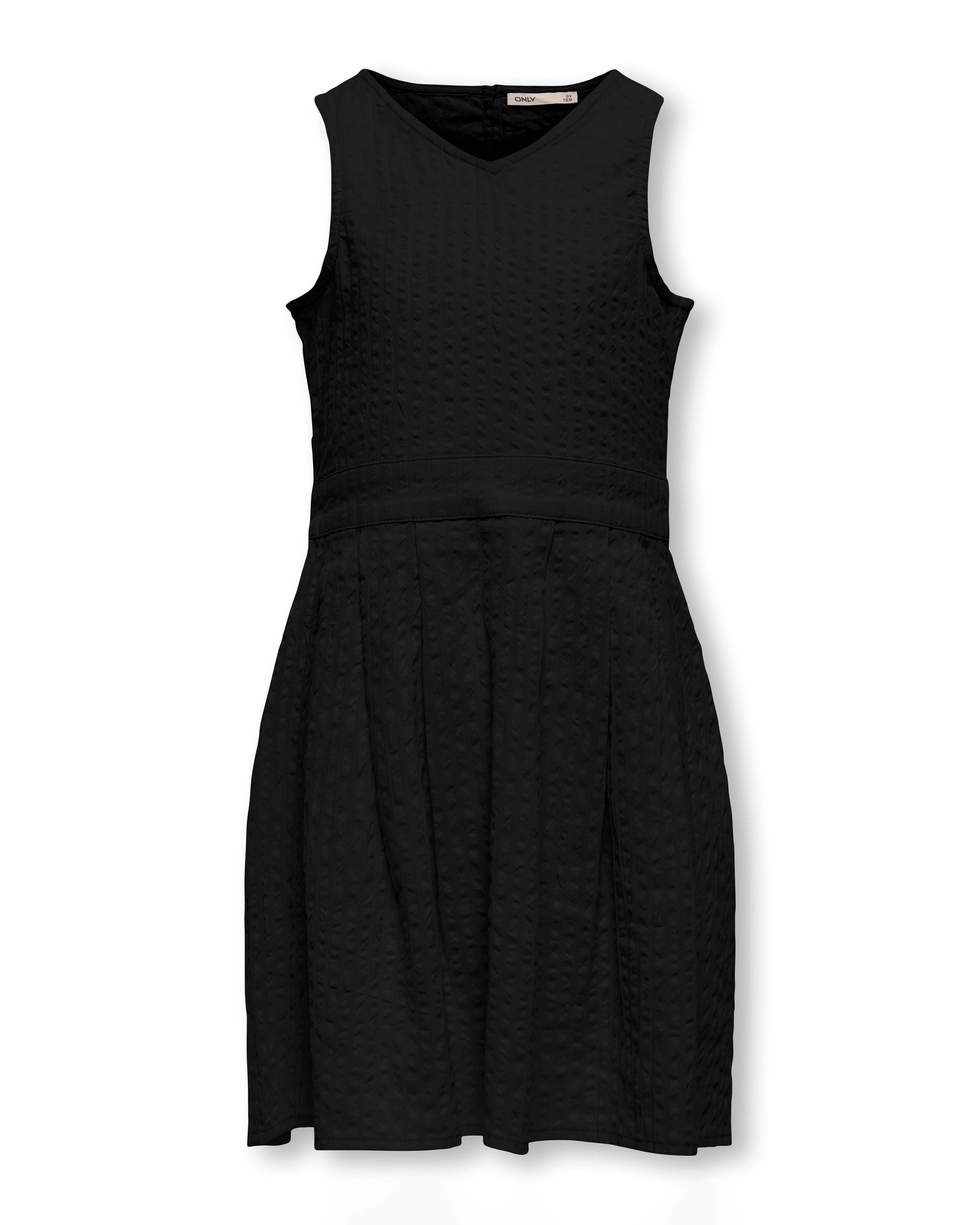 Abito Only nero in tela di cotone con apertura a oblò sul retro