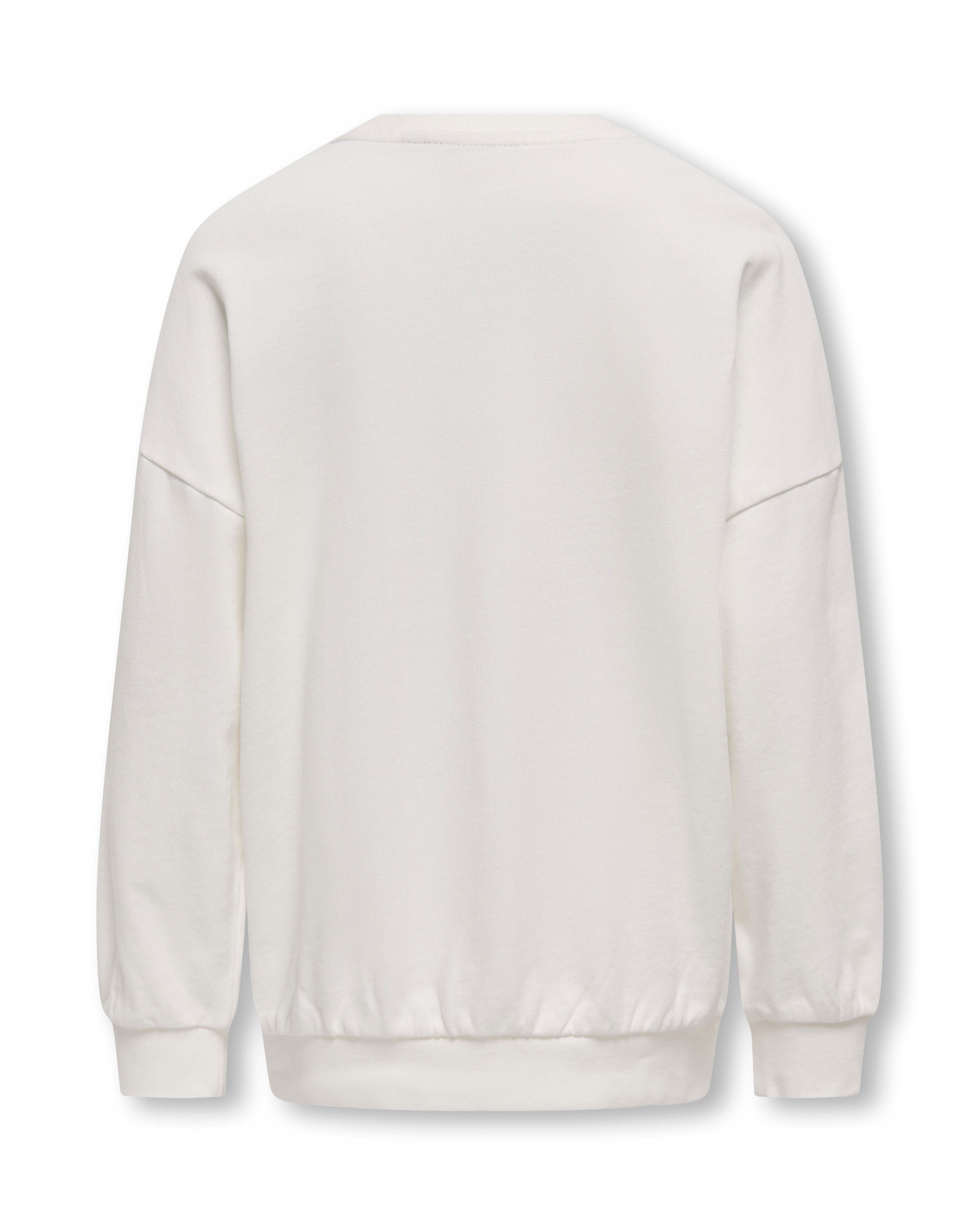 Felpa over Only color panna con stampa scritta Florida rosa image