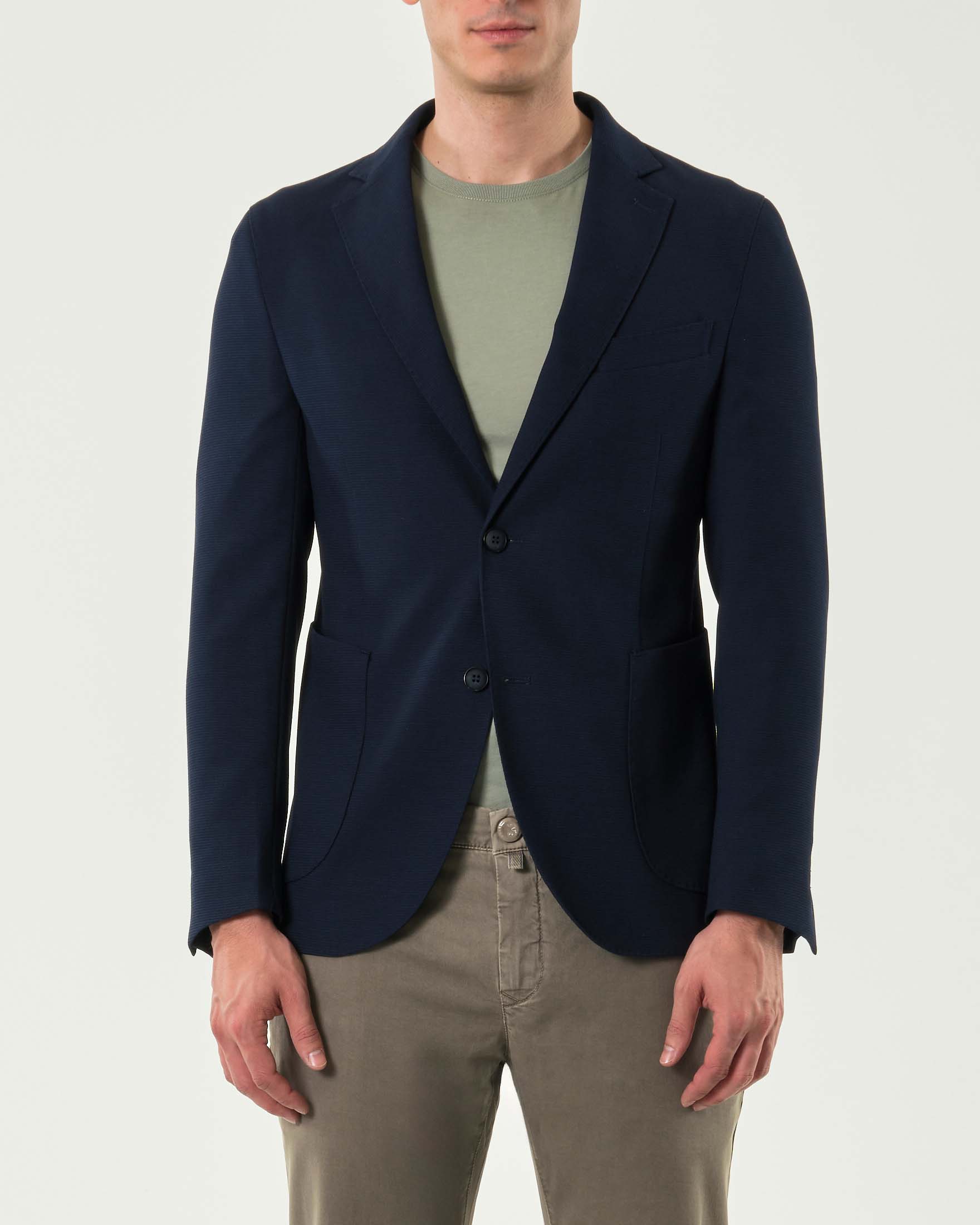 Blazer Paul Baker blu in jersey di viscosa stretch image