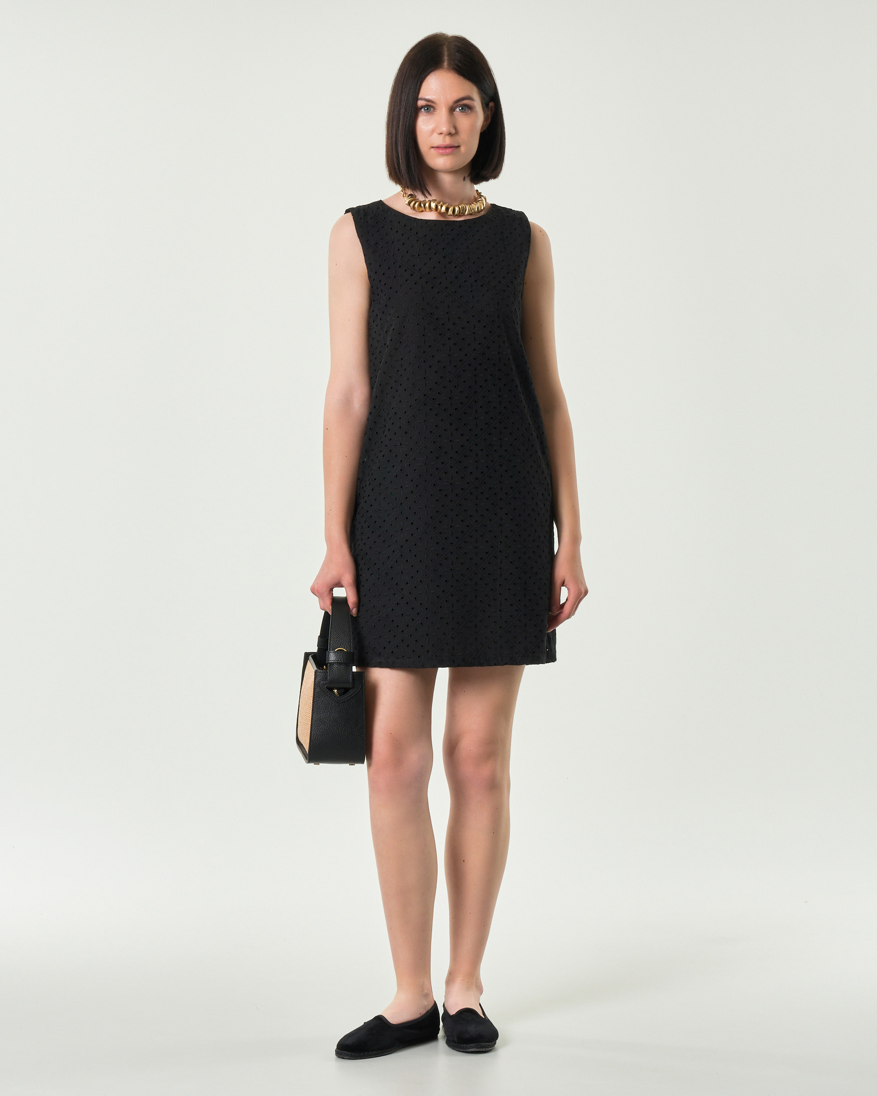 Emme Marella Abito Nero Sangallo Emme Marella Vestito Nero