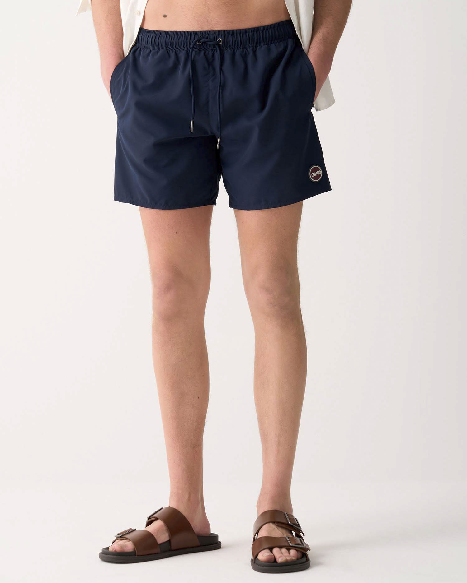 Boxer mare Colmar Originals blu con logo bollo