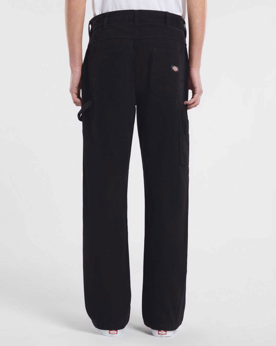 Pantalone carpenter Dickies nero in canvas di cotone