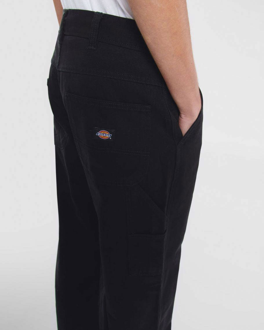 Pantalone carpenter Dickies nero in canvas di cotone