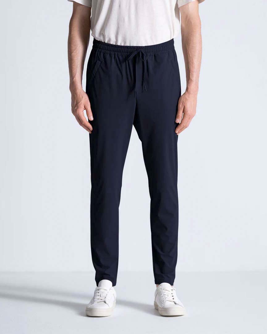 Pantalaccio in tessuto tecnico bi-stretch blu
