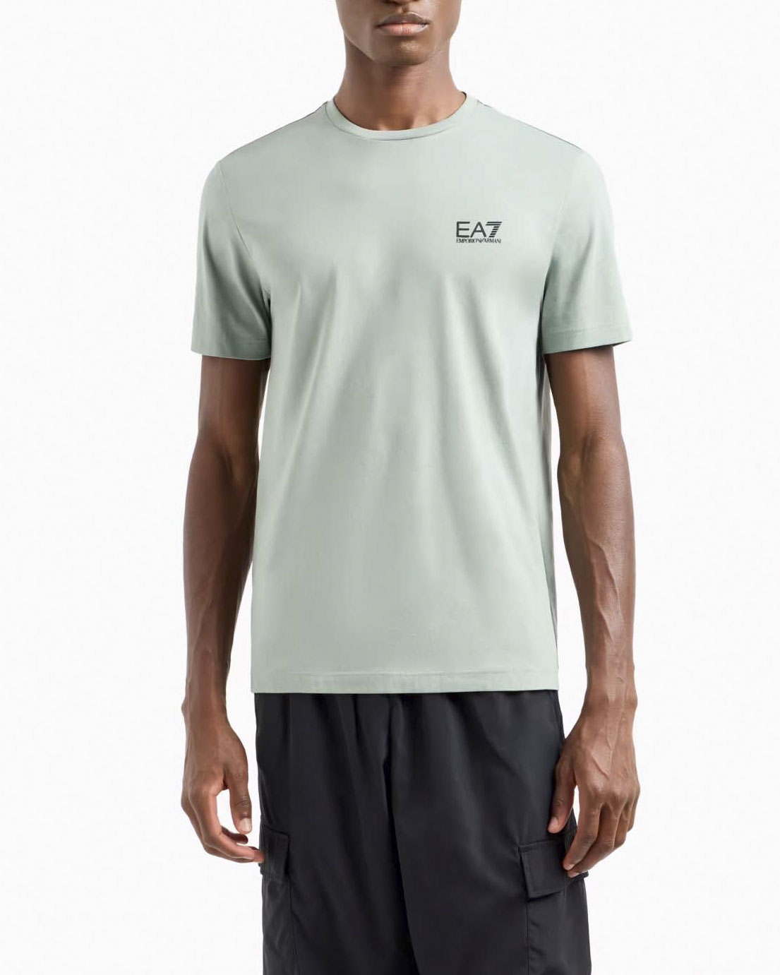 T-shirt salvia mezza manica in puro pima cotton