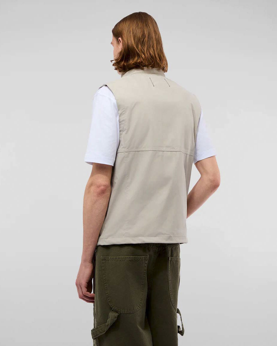 Gilet Eric Refrigiwear sabbia in softshell con patch logo applicato sul petto image
