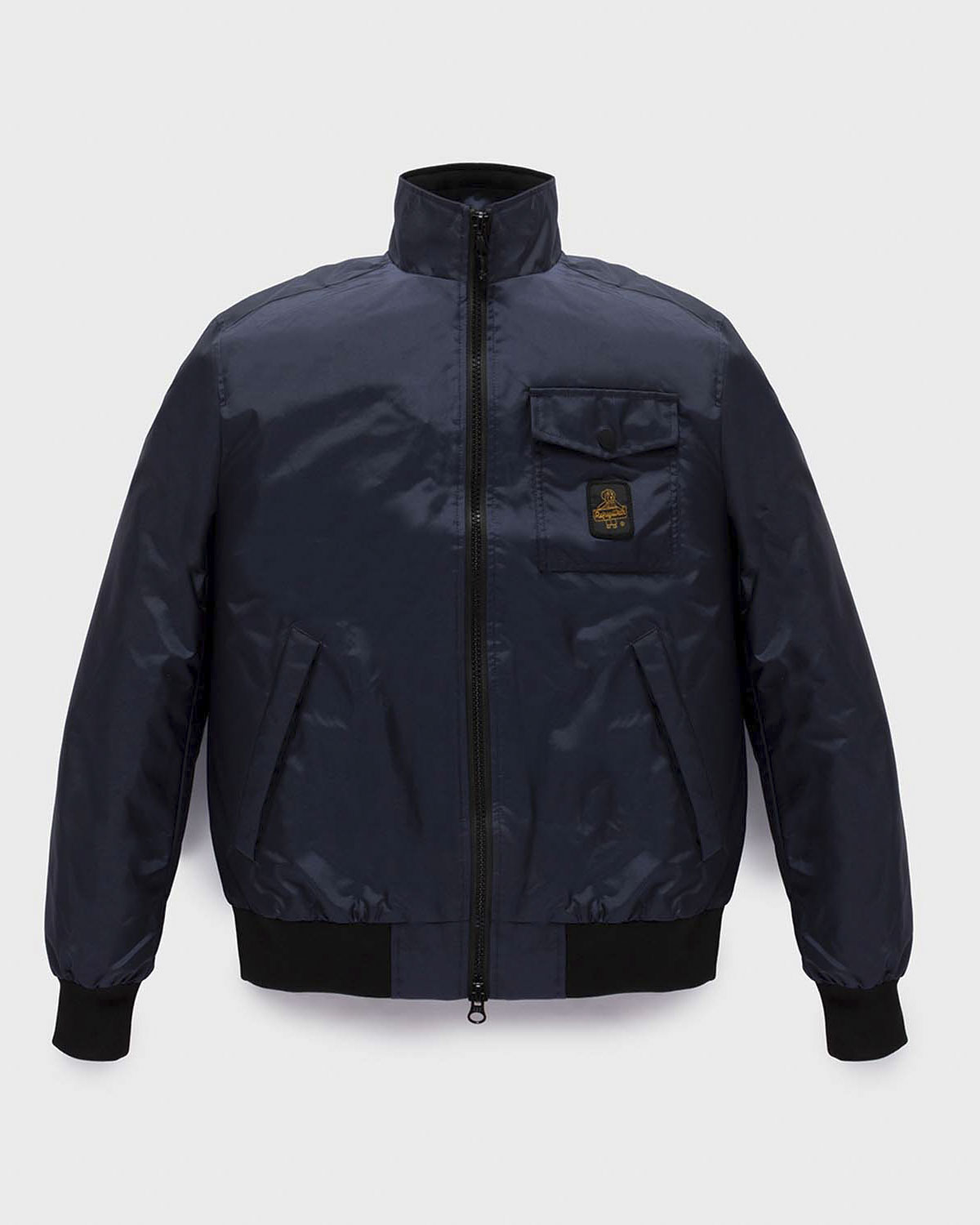 Bomber Captain Jacket Refrigiwear blu in nylon oxford antivento