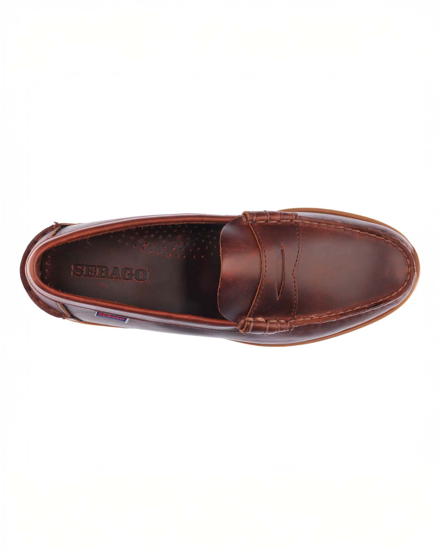 Mocassino Dolphin Waxed Sebago in pelle color cuoio image