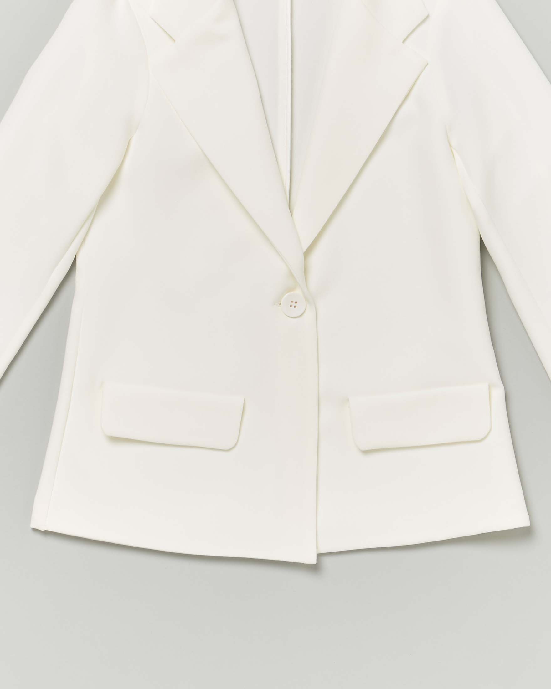 Blazer Elsy monopetto bianco in cady image