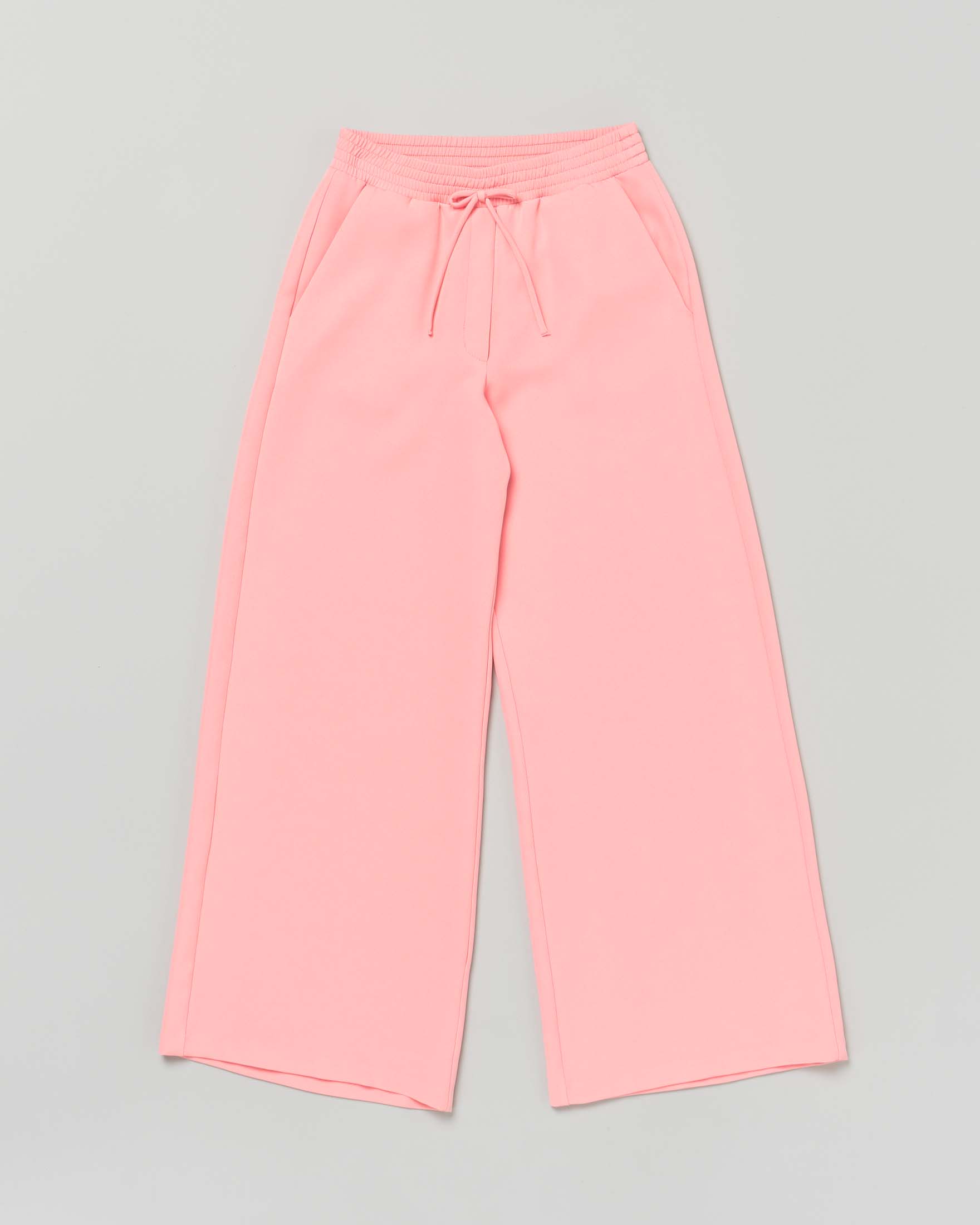 Pantalone a palazzo color corallo in cady