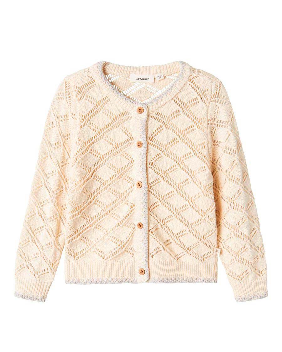 Cardigan Lil'Atelier punzonato color panna image