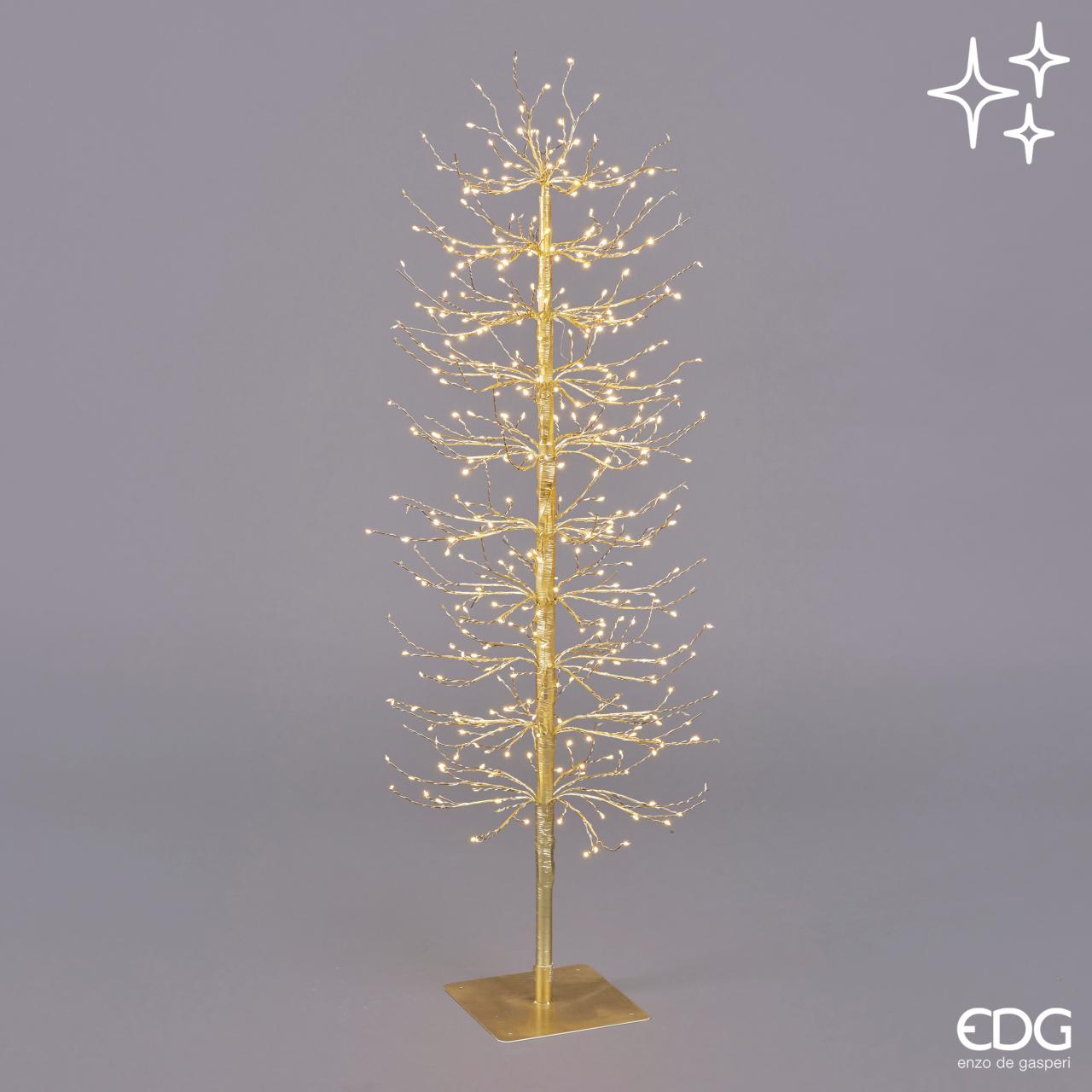 Albero di Natale Faggio con Base 400 Led d.40 h.120 Edg