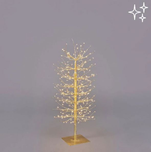 Albero di Natale Faggio con Base 320 Led d.40 h.90 Edg