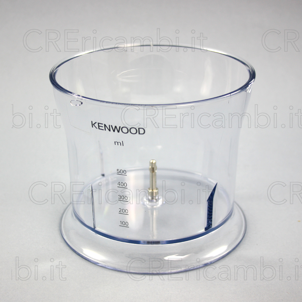 Ciotola Tritatutto 500ml Per Braun Kenwood: Accessorio Mixer Triblade XL Multiquick HB701 HB901 - Foto 3