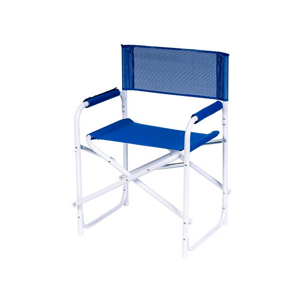 Coveri Collection Sedia Regista Pieghevole In Acciaio E Tessuto Colore Blu 56X48X78H Cm