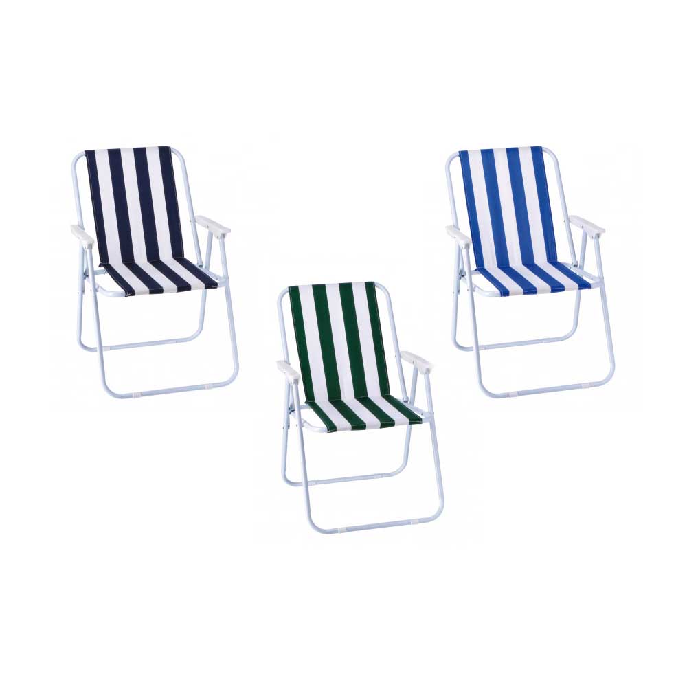 Ad Trend Sedia Pieghevole A Righe 57X53X73H Cm